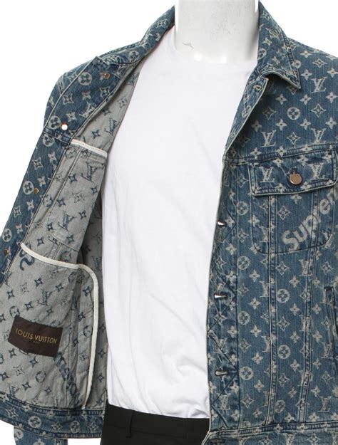 supreme lv denim jacket stockx